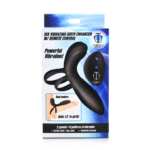 Manchon pénien vibrant en silicone XR Brands avec télécommande