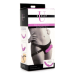 Gode ceinture avec sangles réglables – Double Charmer – Double gode en silicone avec harnais