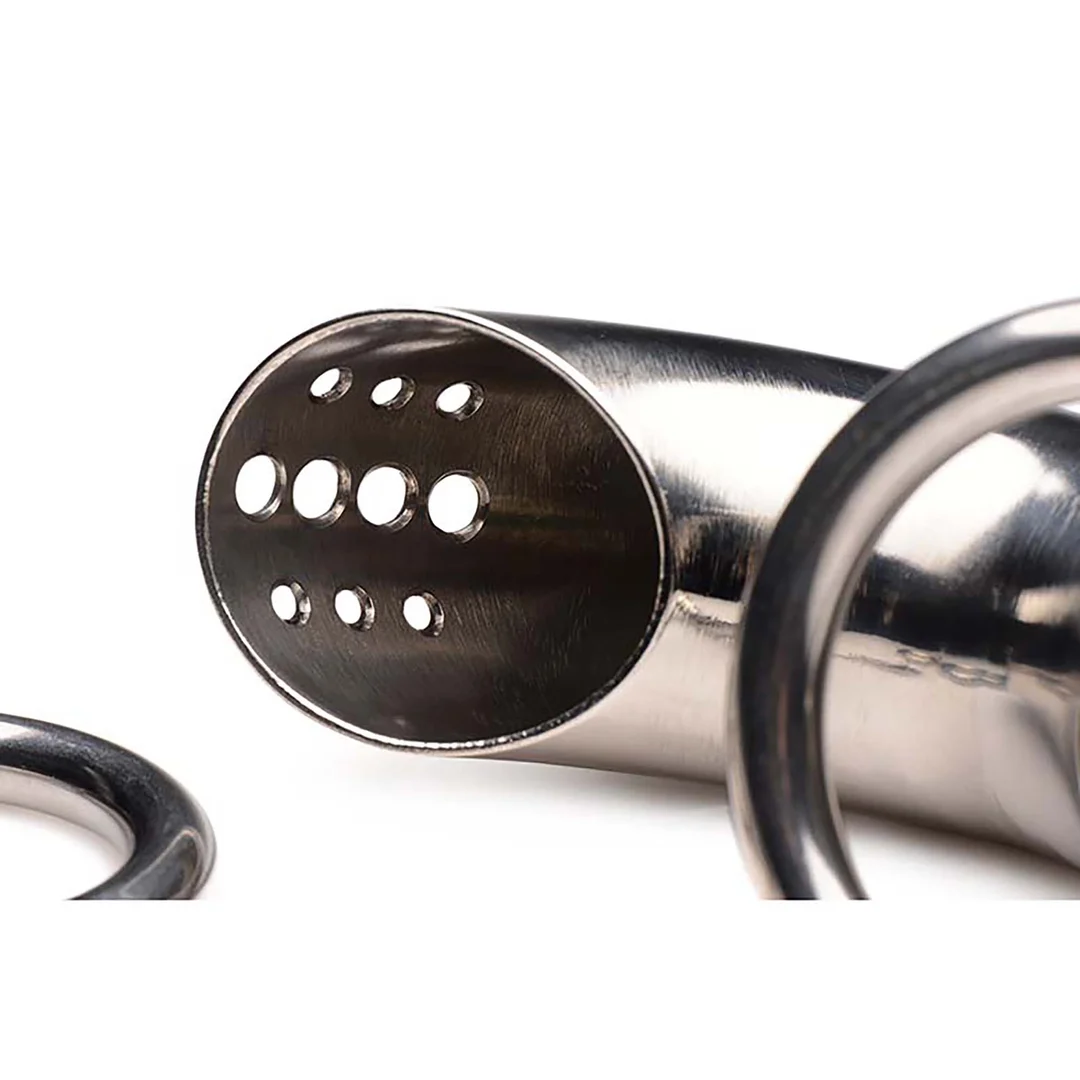 Cage de chasteté en acier inoxydable Forged Captor XR Brands – Image 4