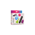 Vibrateur bullet rechargeable avec 4 embouts phosphorescents – XR Brands