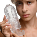 Masturbateur en TPE XR Brands Milker avec anneau pour les testicules – Image 5