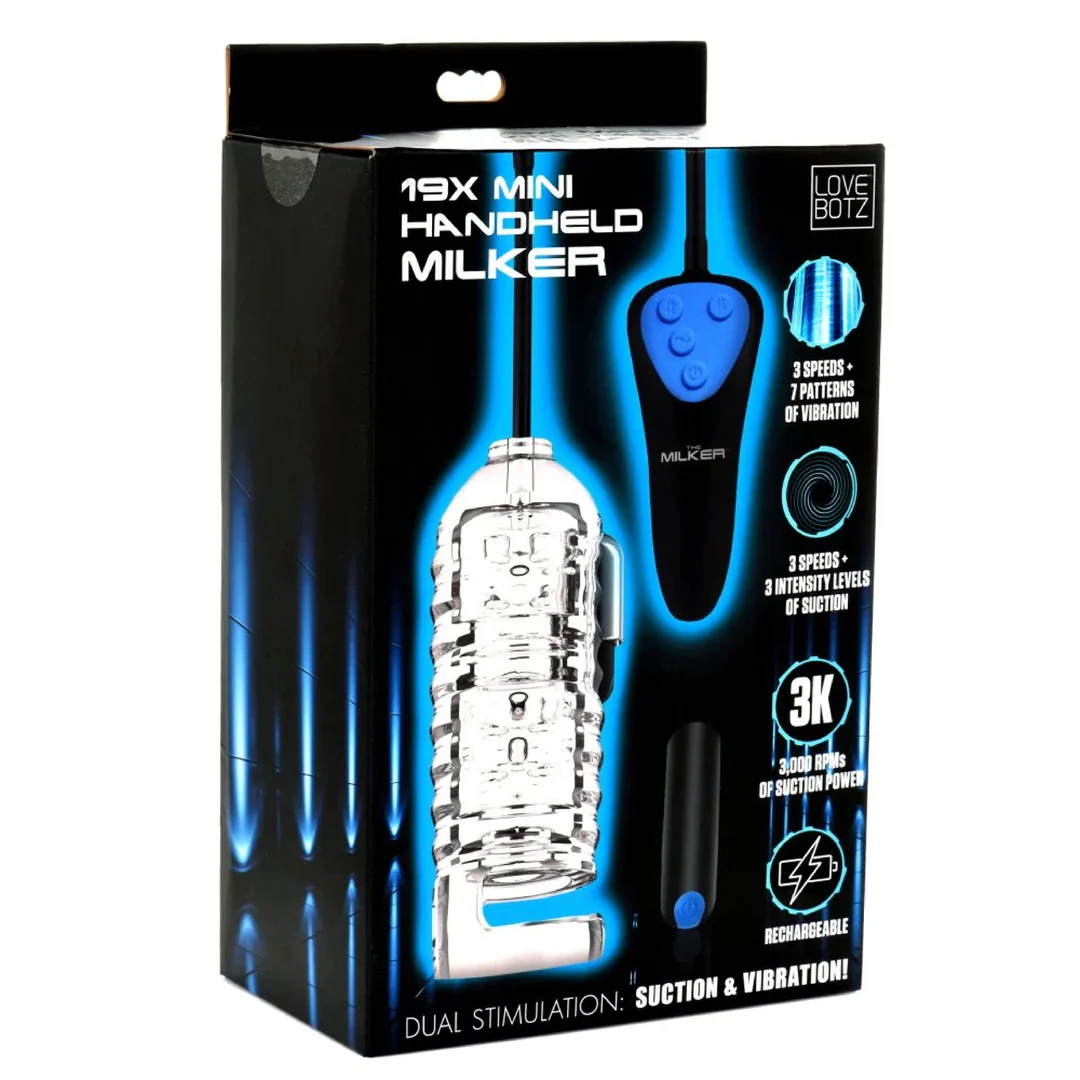 AH056-2 XR Brands Mini Handheld Melker noir – Image 1