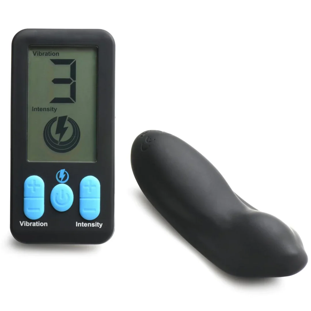 Jouet pour couples avec télécommande – E Stim Panty Vibe avec télécommande, noir – Image 5