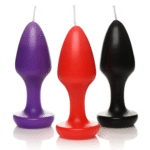 Bougies à gouttes pour jeu de cire, noir/violet/rouge, Kink Inferno – Image 4