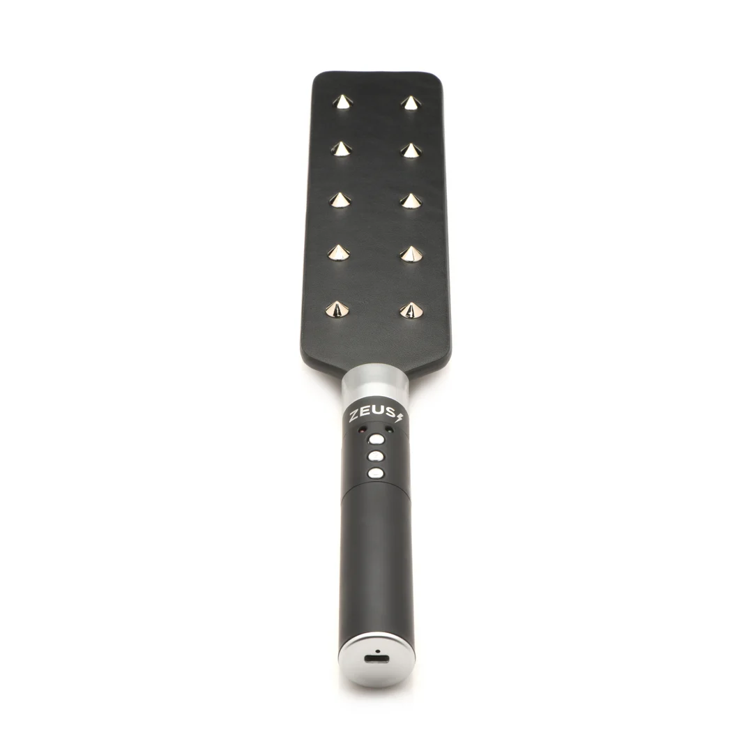 Paddle BDSM à pointes, Spiked Paddle, noir – Image 5