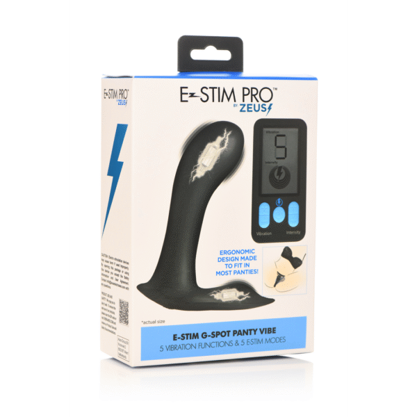 Vibromasseur culotte E Stim Pro pour point G, noir
