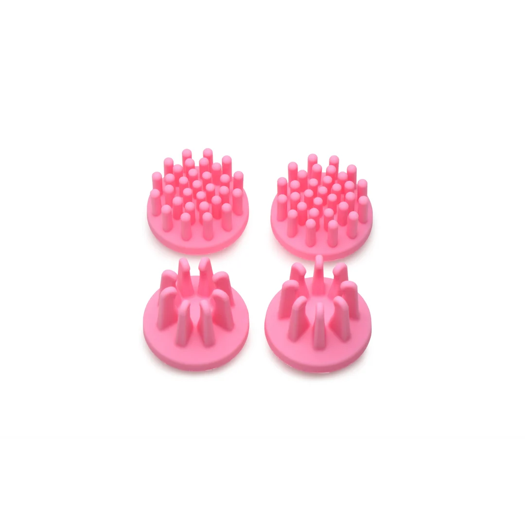 Stimulateur de tétons avec 10 réglages : aspire tétons rotatif en silicone avec 2 embouts – Image 5