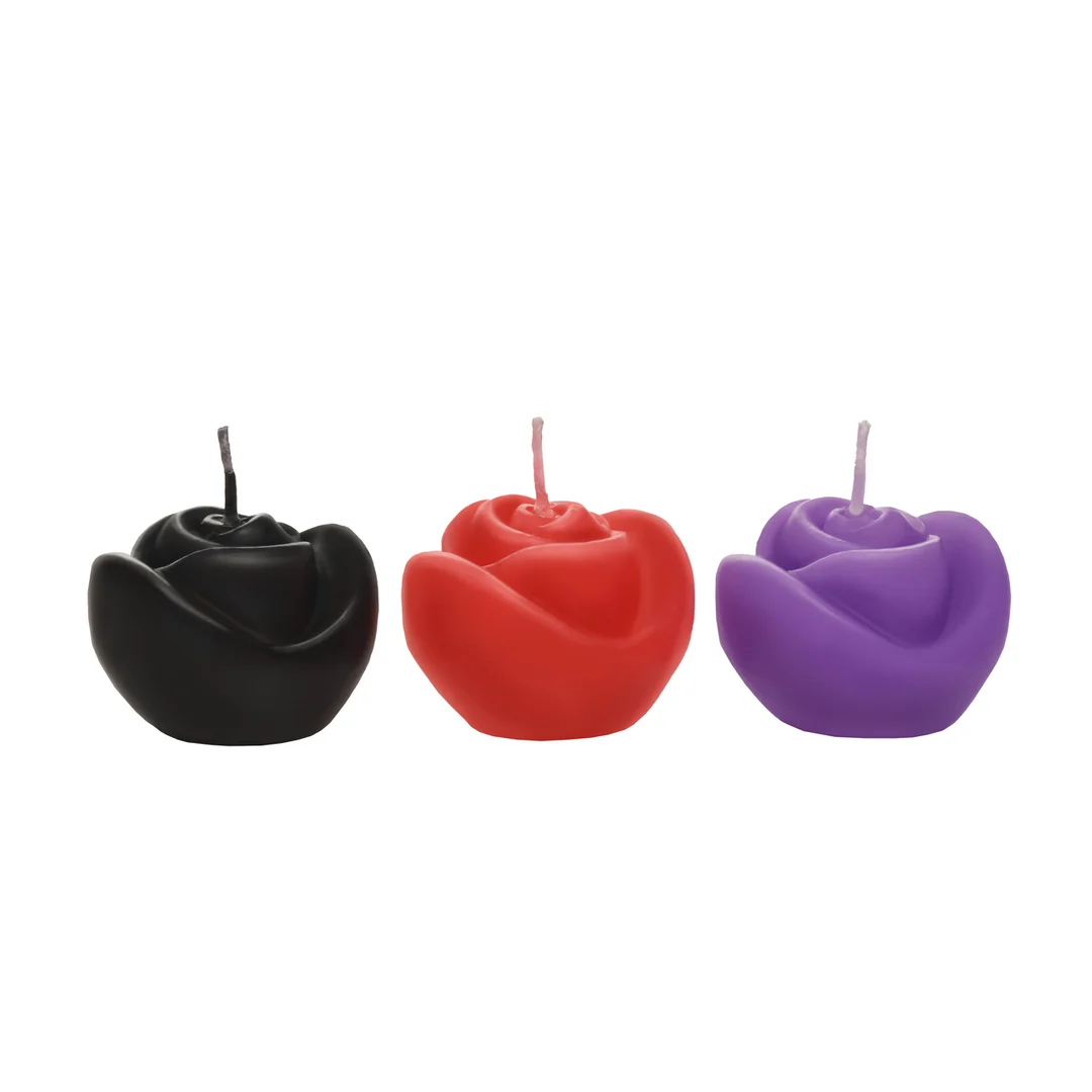 Set de bougies roses Fire Garden, 3 pièces – Image 4