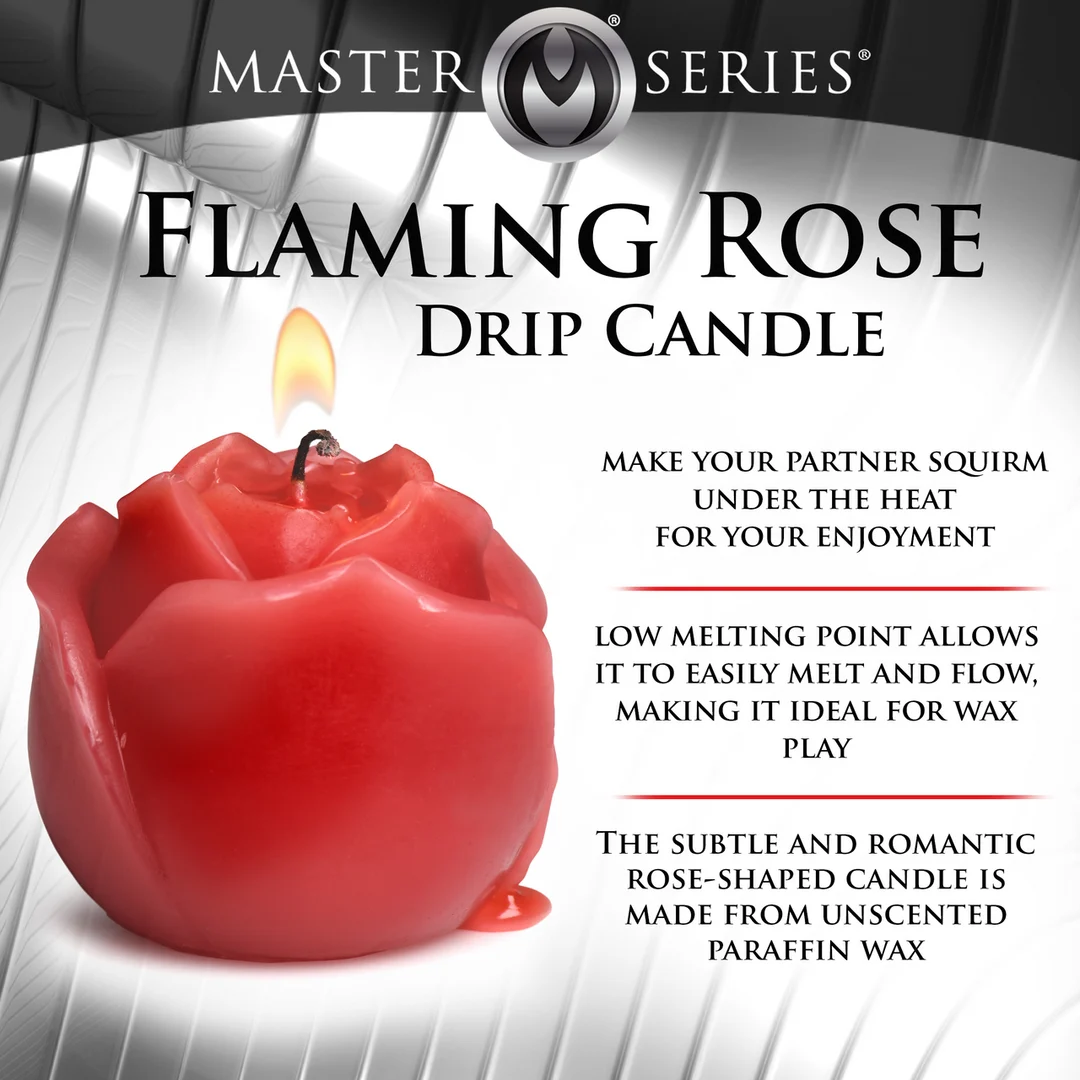 Flaming Rose, bougie goutte à goutte rouge – Image 6