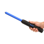Baguette d’électrostimulation BDSM avec une prise en main ferme – Shock Rod – baguette électro stimulante – bleue – Image 6