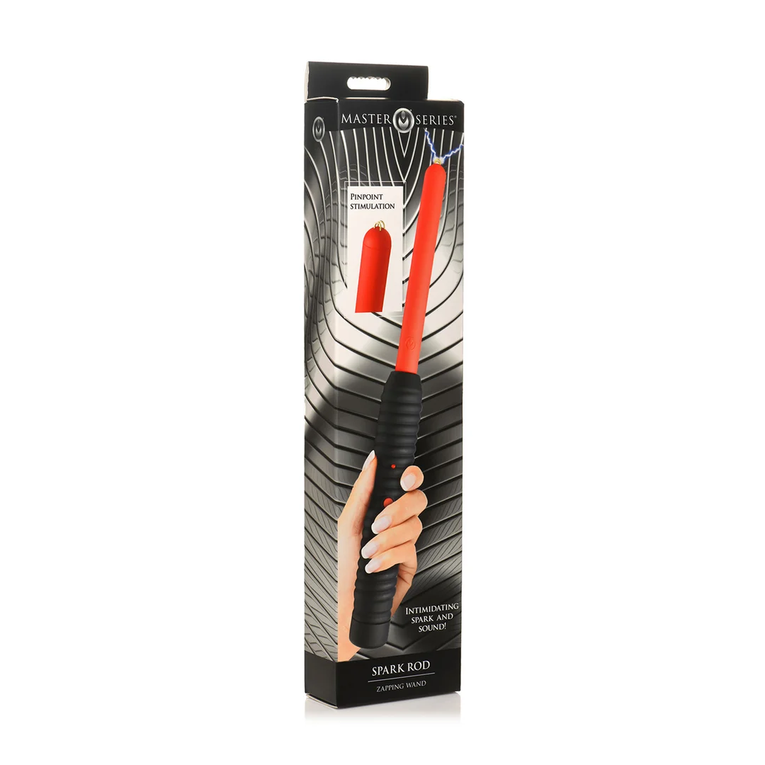 XR Brands Spark Rod baguette de décharges rouge – Image 1
