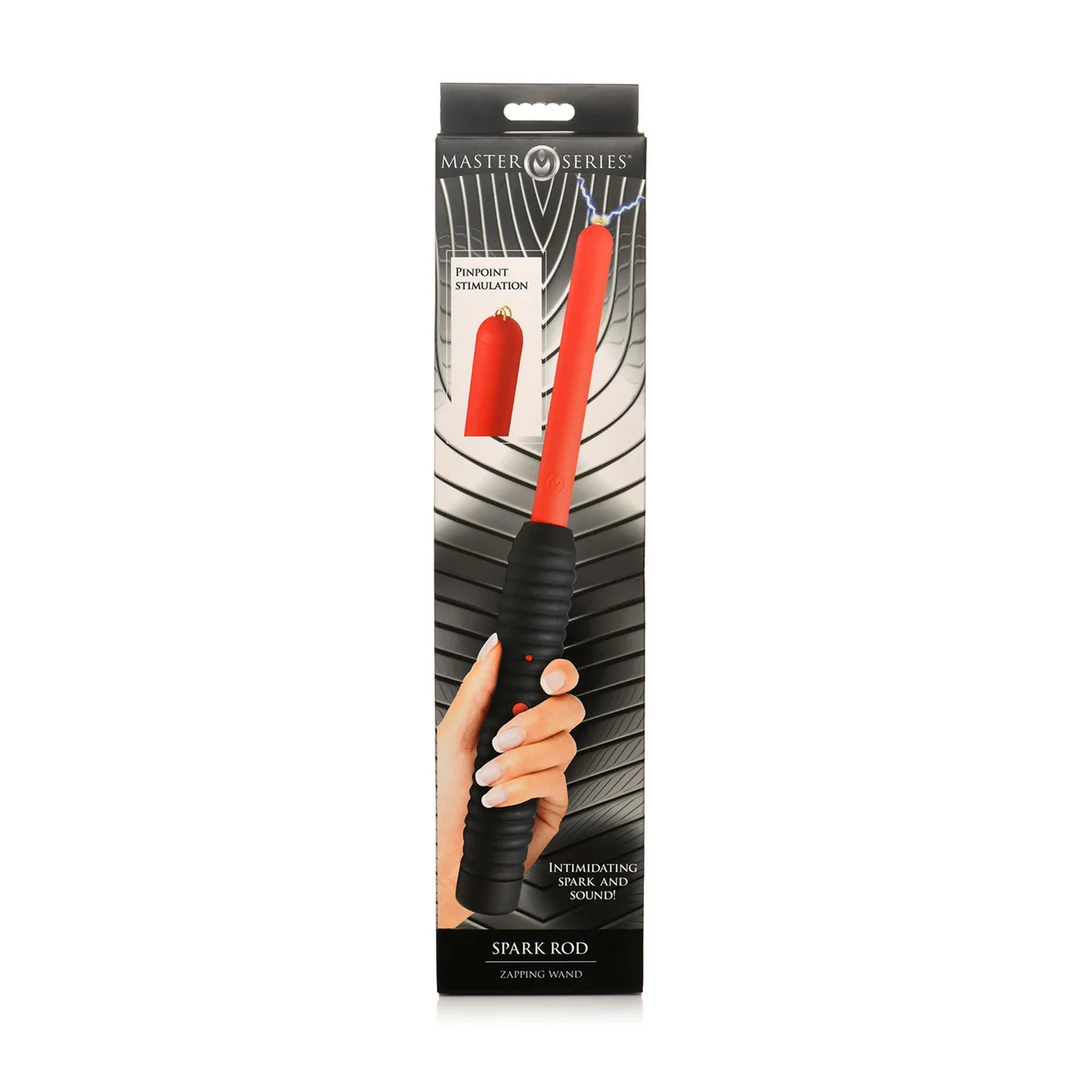 XR Brands Spark Rod baguette de décharges rouge – Image 2