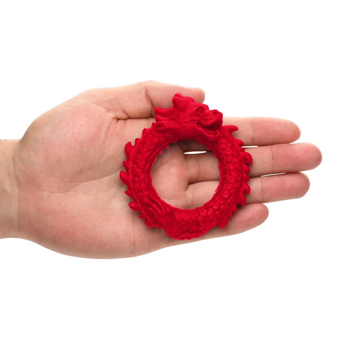 Anneau pénien rouge en silicone Rise of the Dragon – Image 5