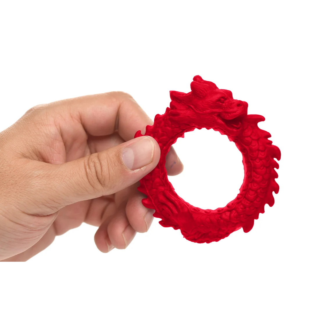 Anneau pénien rouge en silicone Rise of the Dragon – Image 6
