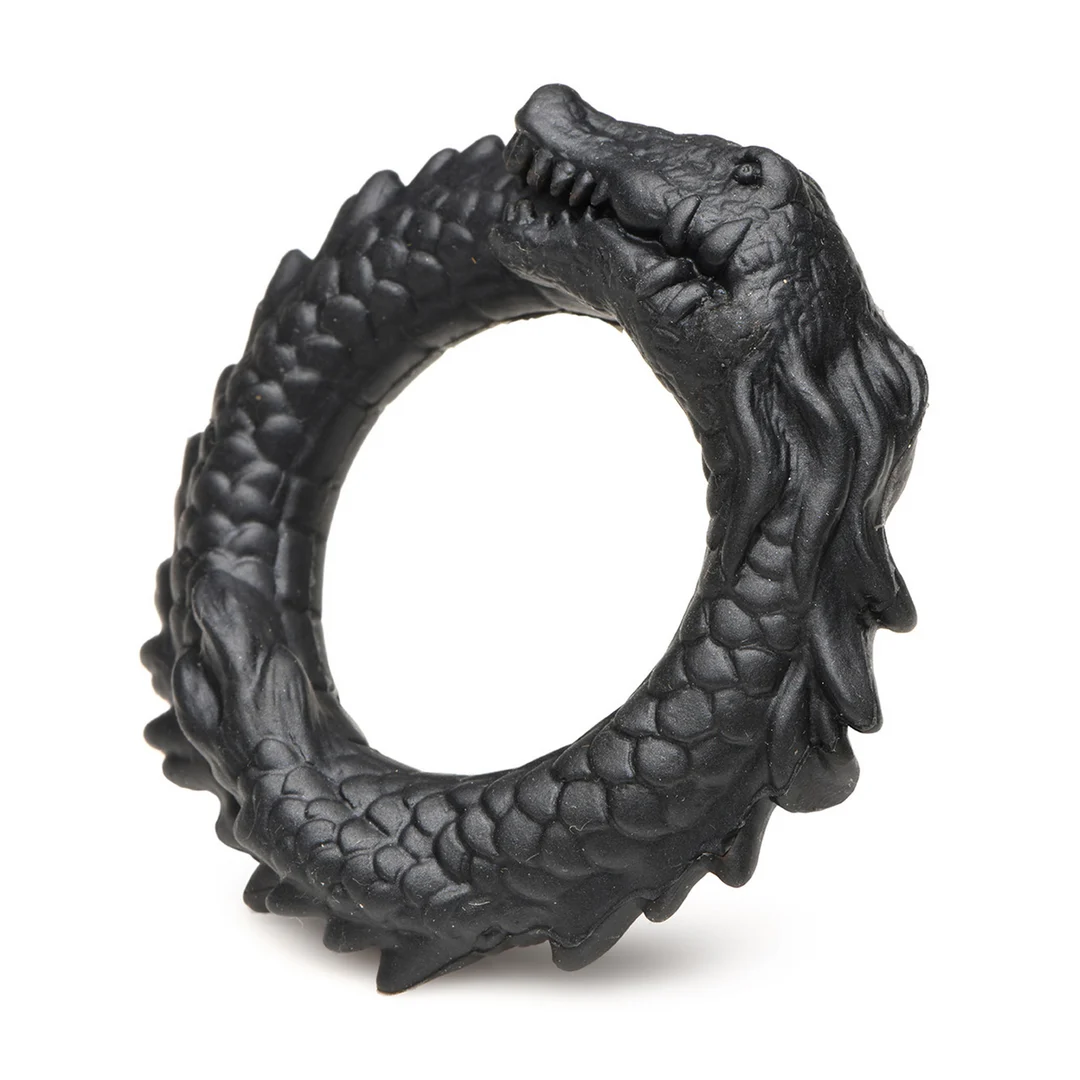 Anneau pénien en silicone XR Brands Black Caiman – Image 4