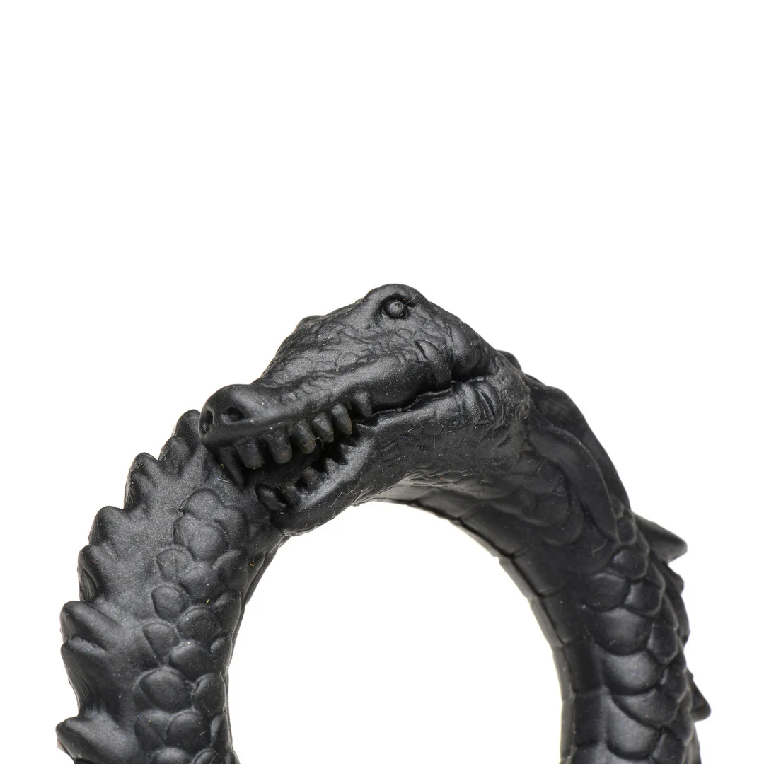 Anneau pénien en silicone XR Brands Black Caiman – Image 5