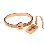 Bracelet avec chaîne à clés couleur or rose – Image 3