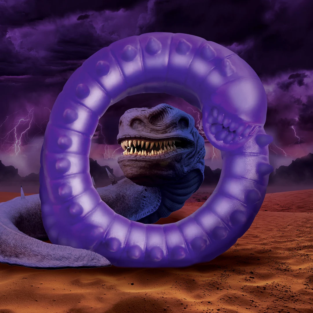 Anneau pénien en silicone Slitherine violet – Image 5