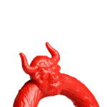 Anneau pénien en silicone XR Brands Beast Mode rouge – Image 5