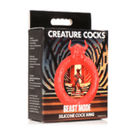 Anneau pénien en silicone XR Brands Beast Mode rouge