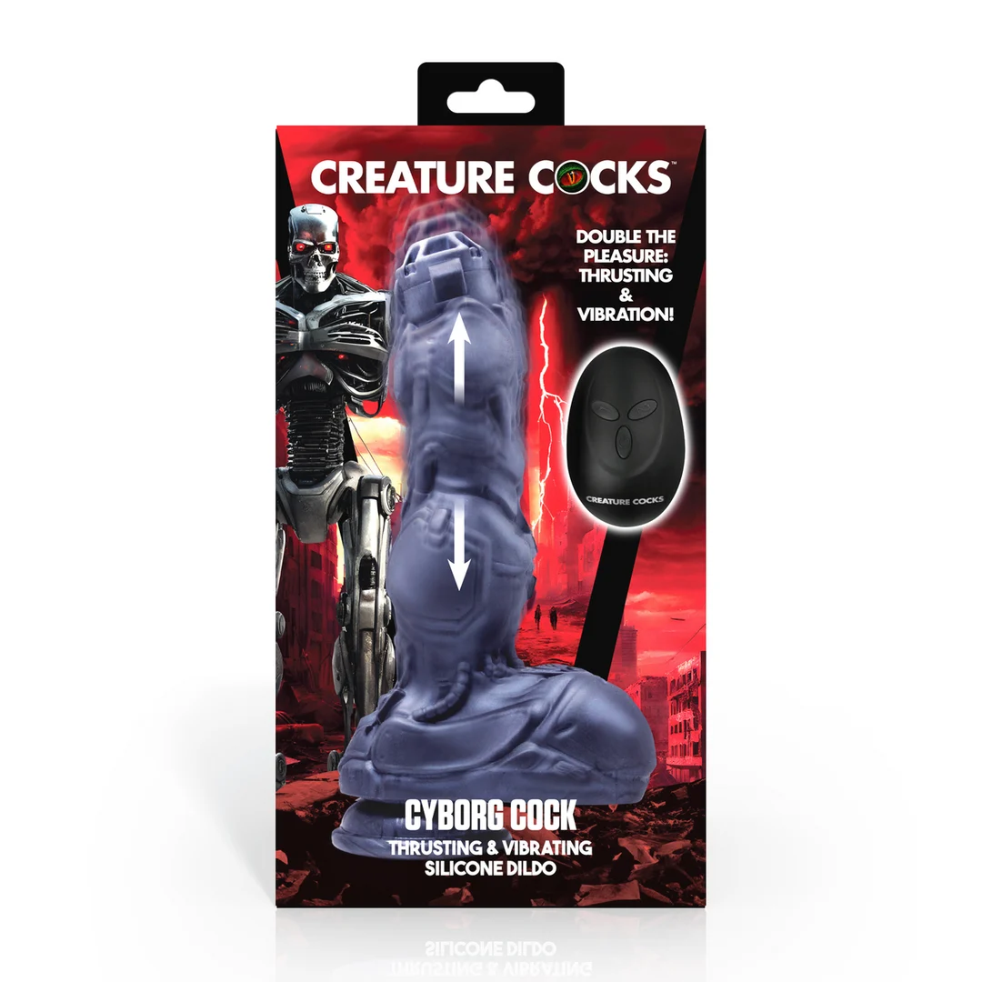 Gode vibrant et à poussée Cyborg Cock – Image 2