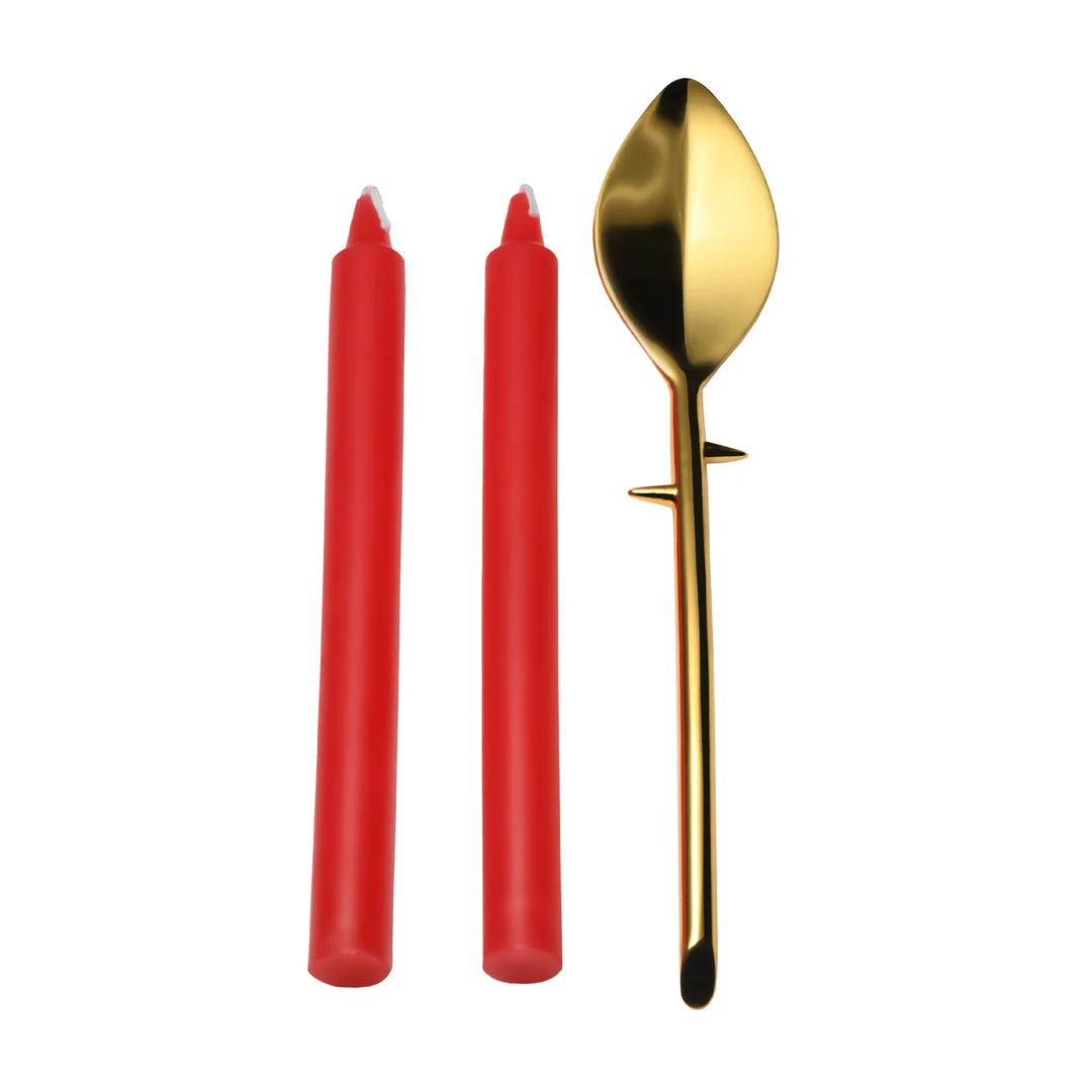 Set Drip Sensation avec cuillère et bougies à cire coulante – Image 6