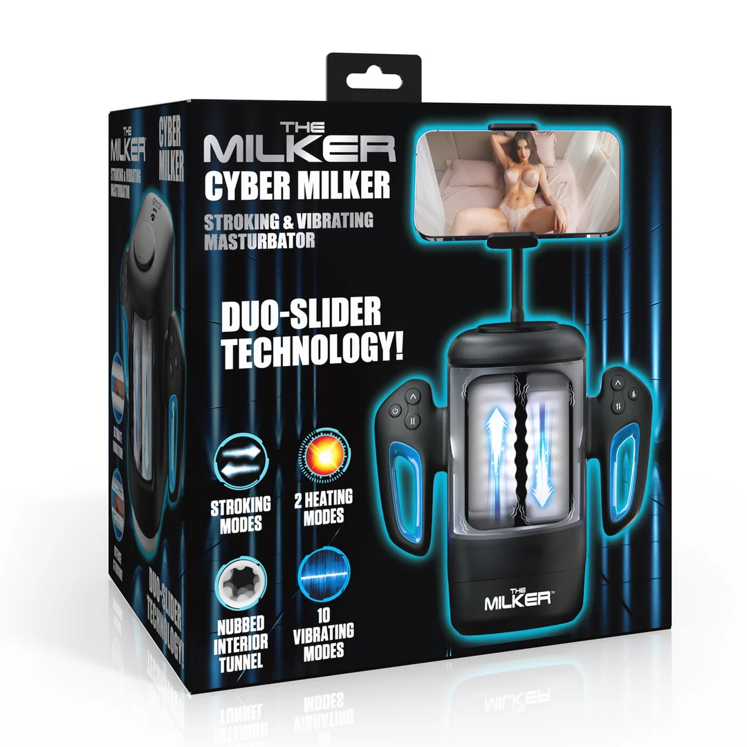Masturbateur XR Brands Cyber Milker avec support pour téléphone – Image 1