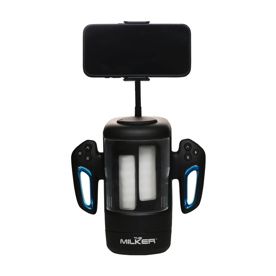 Masturbateur XR Brands Cyber Milker avec support pour téléphone – Image 4