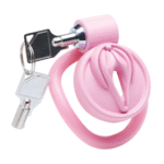 Cage de chasteté vulve Pussification rose – Image 5