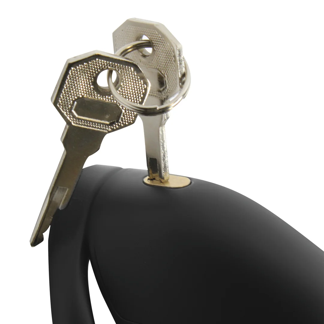 Cage de chasteté avec embout ouvert, noir – Image 5