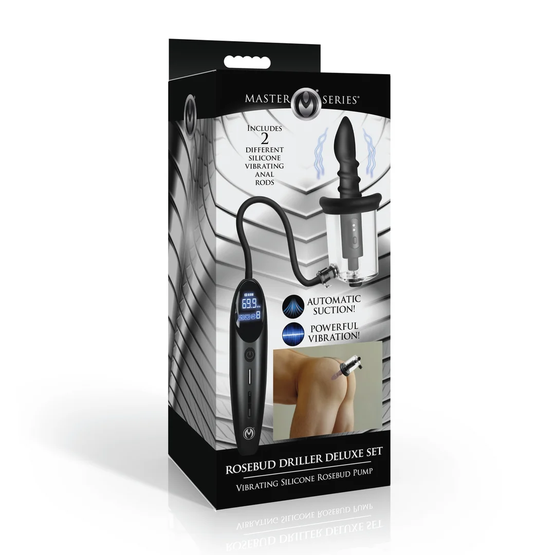 XR Brands Rosebud Driller Deluxe Set – Image 1
