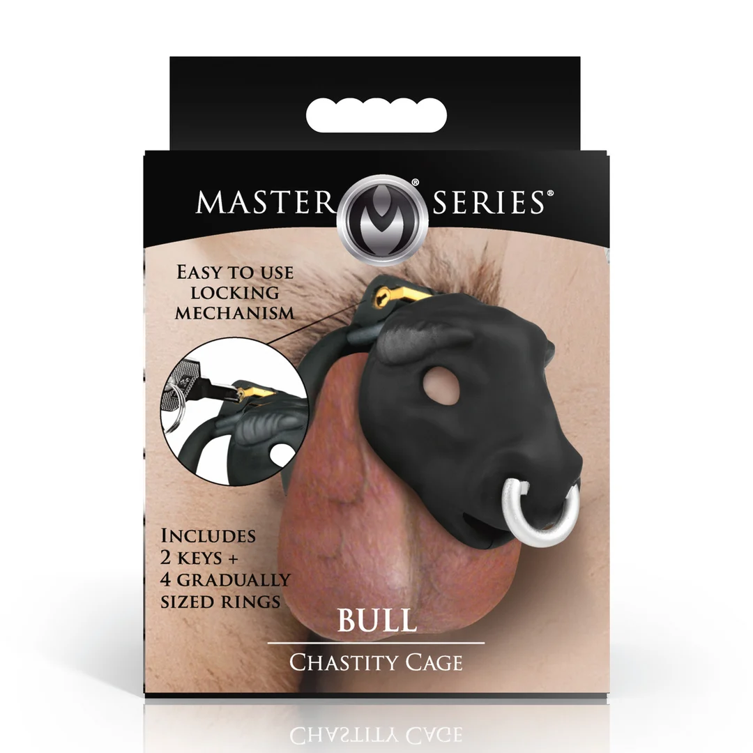 Bull cage de chasteté noire – Image 2