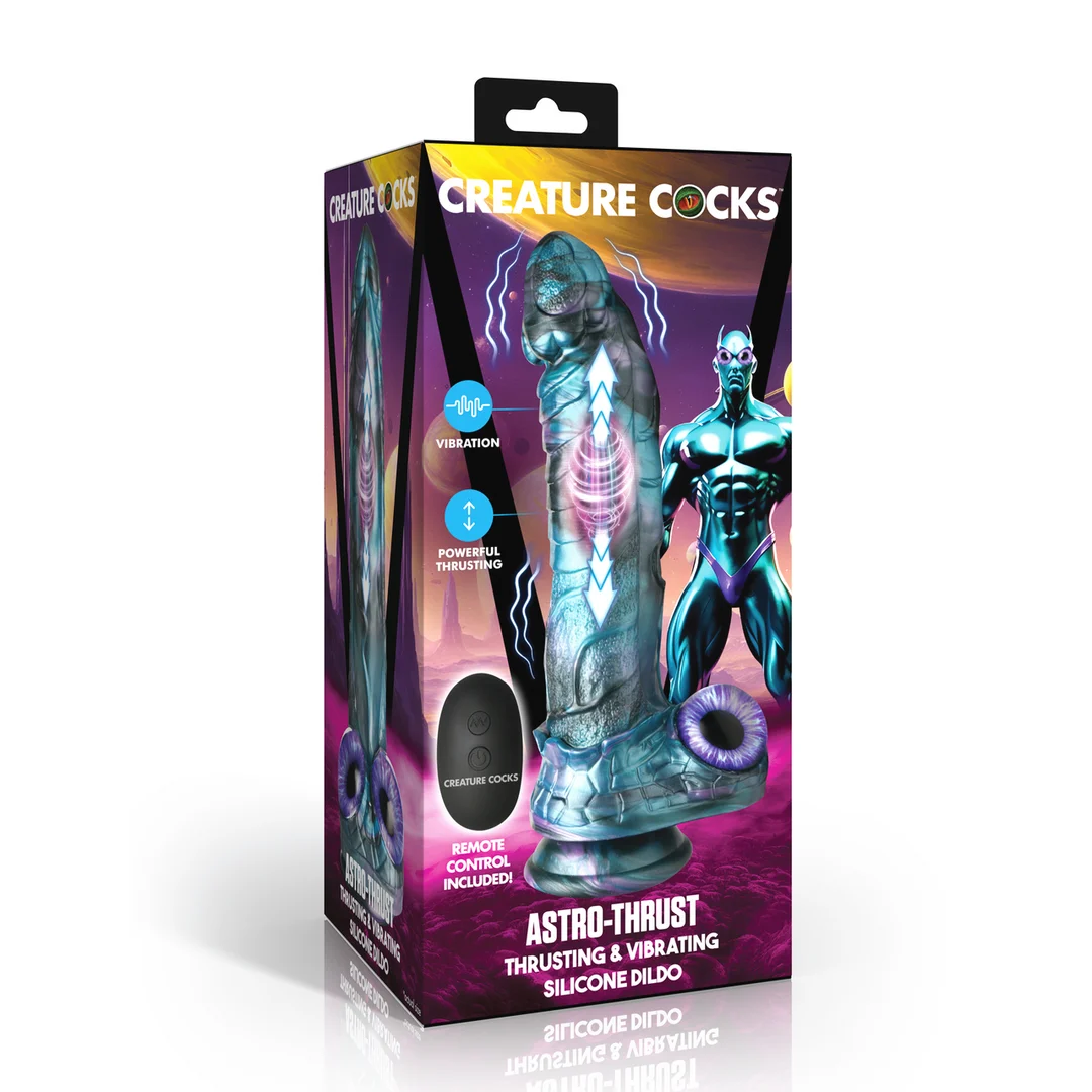 AH686-2 Gode vibrant à va et vient XR Brands Astro Thrust – Image 1