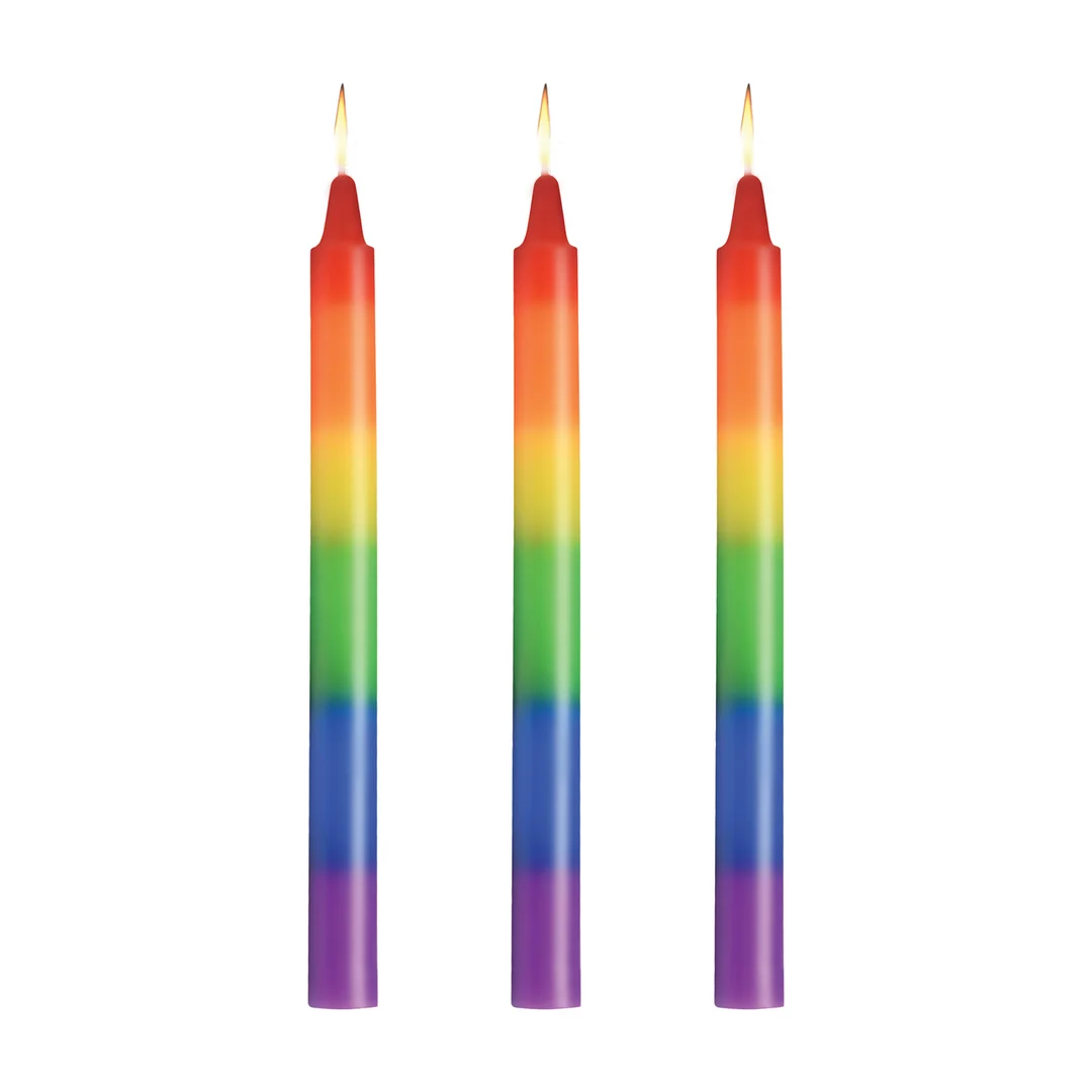 Lot de bougies à gouttes arc en ciel Pride Candles de XR Brands – Image 3