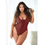 Teddy Allure en dentelle à imprimé léopard couleur rubis – Image 2