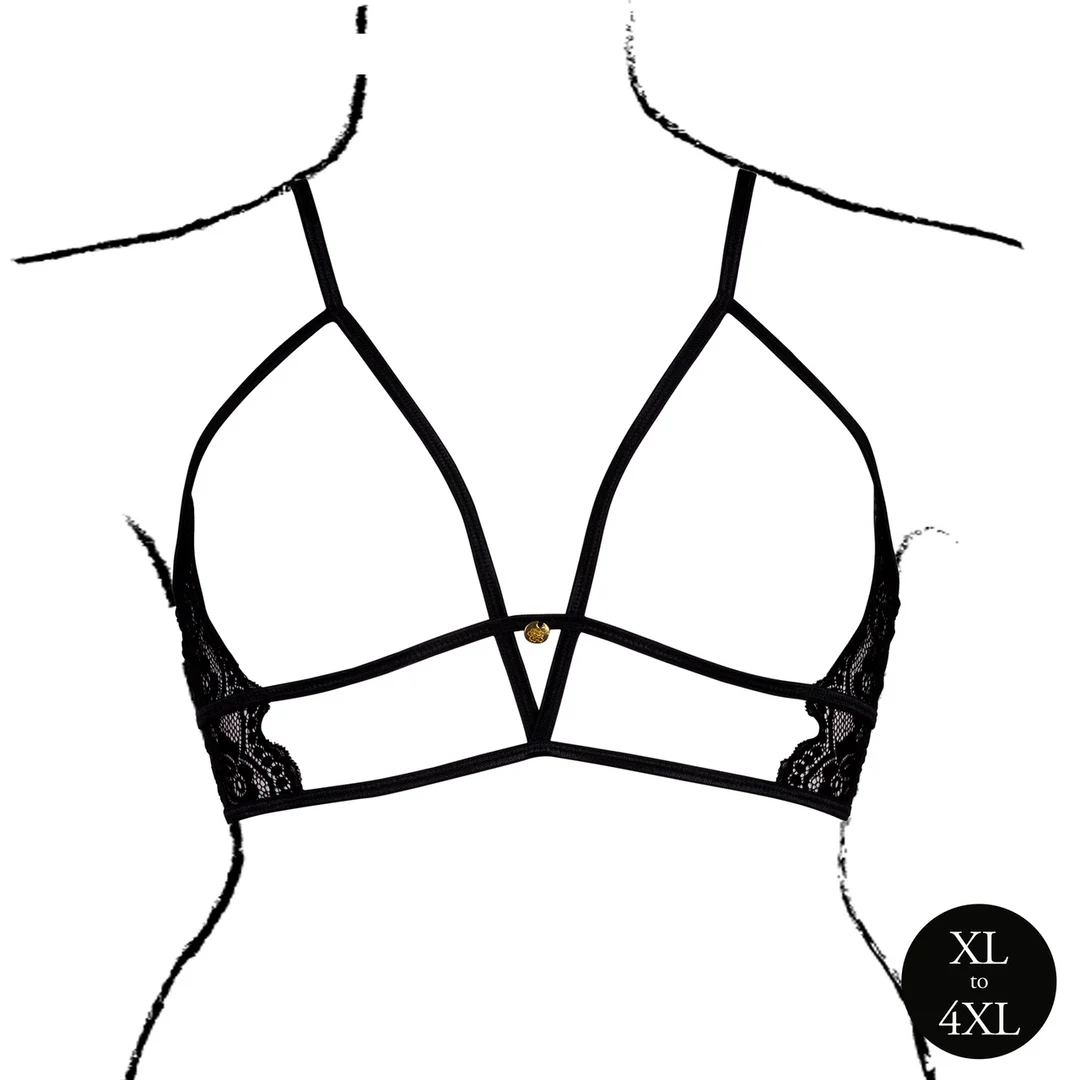 Soutien gorge triangle en dentelle avec bonnets ouverts – Le Desir – Image 10