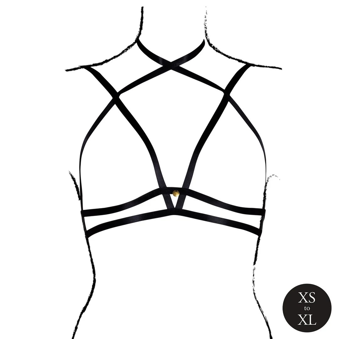 Lingerie séduisante avec bonnets ouverts et tour de cou – LIN – Image 4