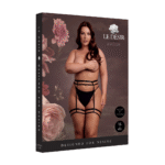 Ensemble porte jarretelles à doubles bretelles pour une allure sexy et pulpeuse – Le Desir