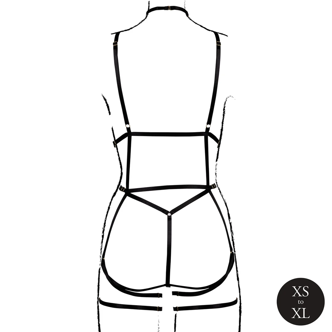 Body pour silhouette pulpeuse à bonnets ouverts et porte jarretelles, pour des courbes séduisantes – LIN – Image 11