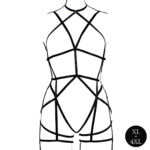 Body pour silhouette pulpeuse à bonnets ouverts et porte jarretelles, pour des courbes séduisantes – LIN – Image 4