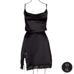 Robe sexy grande taille en satin, dos nu et fendue, pour un look glamour et pulpeux – Le Desir – Image 10