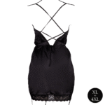 Robe sexy grande taille en satin, dos nu et fendue, pour un look glamour et pulpeux – Le Desir – Image 5