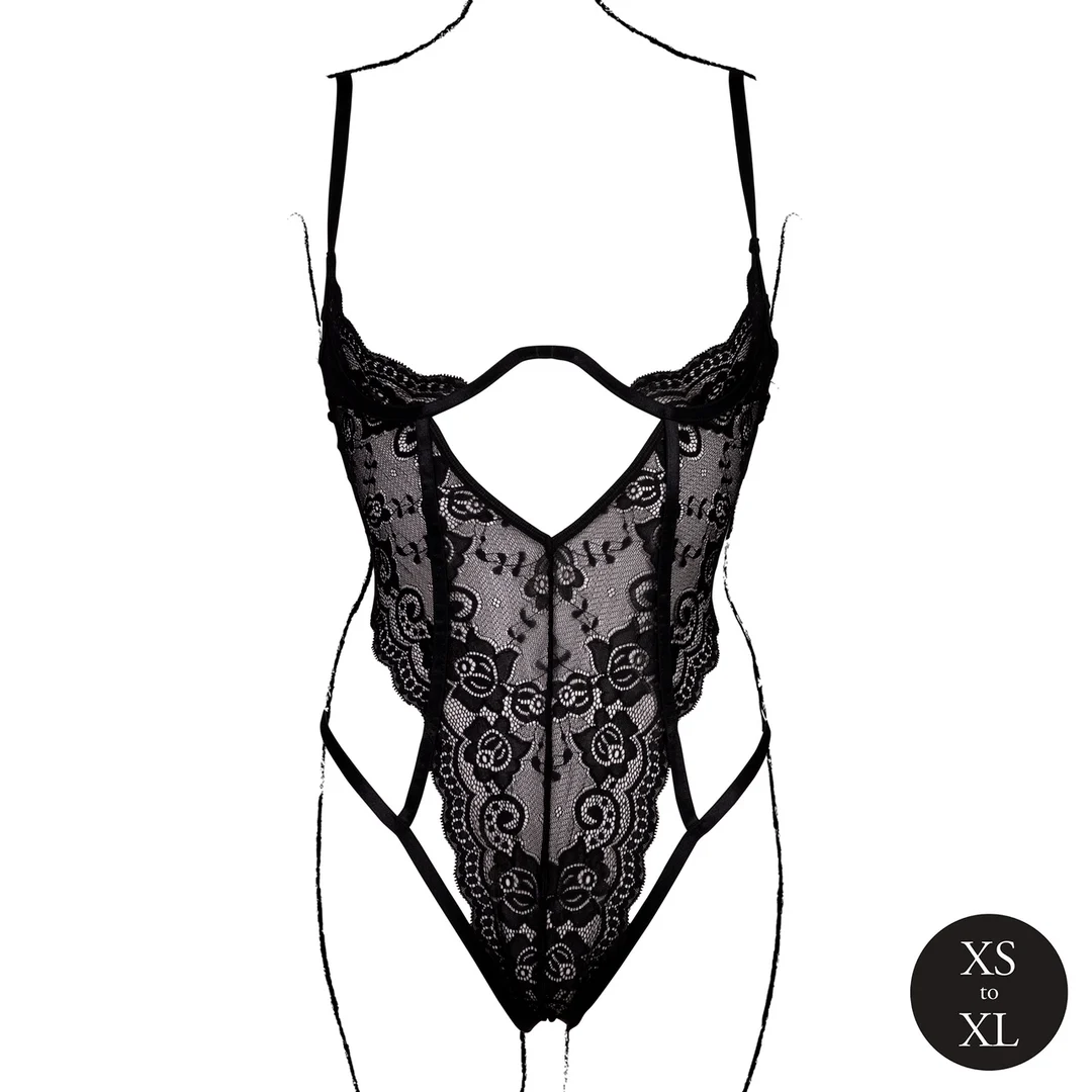 Body en dentelle à bonnets ouverts pour un look séduisant qui met les courbes en valeur, Le Desir – Image 10