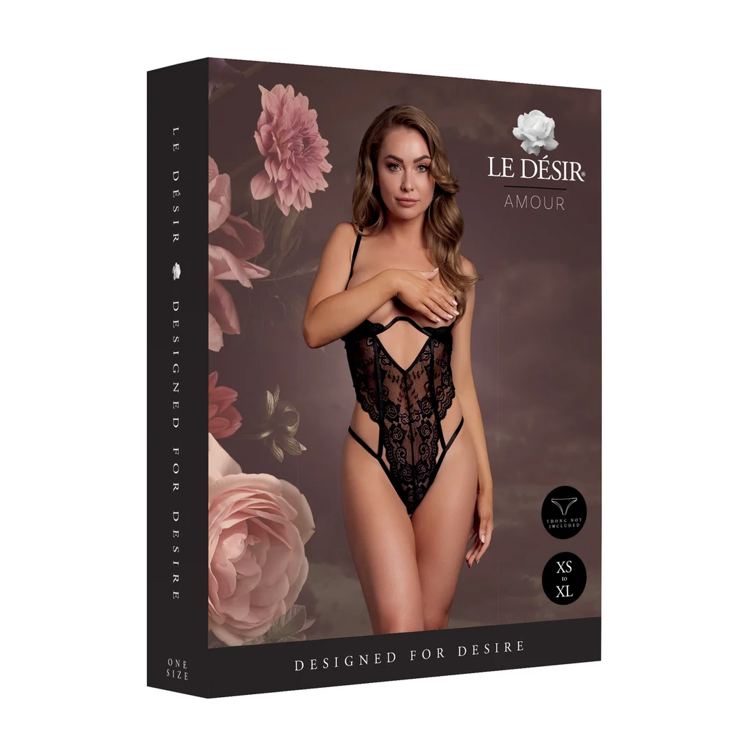 Body en dentelle à bonnets ouverts pour un look séduisant qui met les courbes en valeur, Le Desir – Image 7