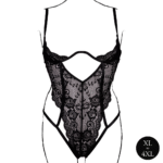 Body en dentelle à bonnets ouverts pour un look séduisant qui met les courbes en valeur, Le Desir – Image 4