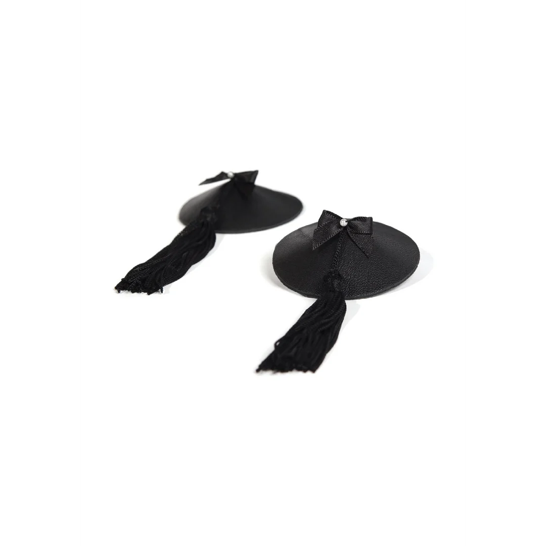 Cache tétons de lingerie de jeu de rôle avec pompons pour un spectacle burlesque : SexyPlus – Image 3