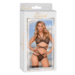 Set noir avec soutien gorge et string