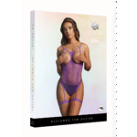 Combinaison de lingerie à entrejambe ouvert, résille tie and dye et liens pour une tenue de fête – Le Desir – Image 13