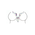 Ensemble porte jarretelles avec imprimé de baisers et paillettes pour une allure sexy : Le Desir – Image 6