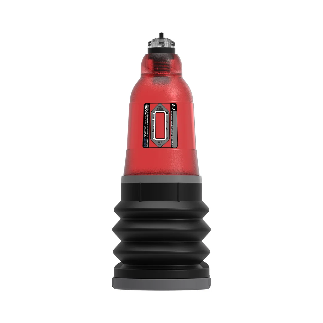 Bathmate HydroMax3 pompe pénienne manuelle rouge – Image 2